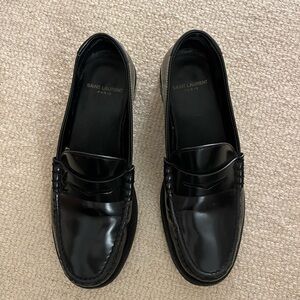 Saint Laurent Black Loafers